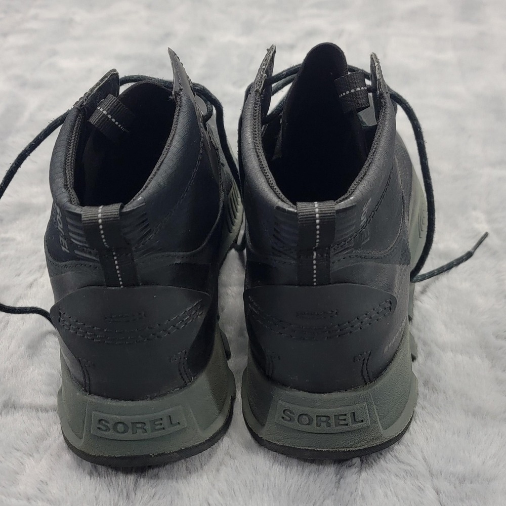 Sorel Boots Mens 11.5 Black Waterproof Combat Ankle Hiking Lace Up NM4788-010 - Picture 4 of 10